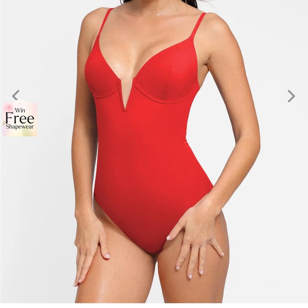 Popilush Red Women's Swimwear